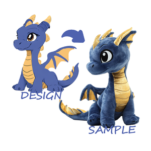 Customizable Plush Dinosaur Toy OEM Manufacturer PP Cotton Filled Embroidered Stuffed Animal