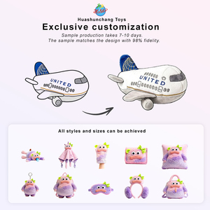 Bulk Custom Soft Toy Embroidery Logo Vehicle Plushies