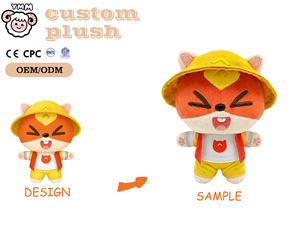 Custom Plush Toy Manufacturer 10cm Funny Fox Stuffed Animal OEM ODM For Wholesale Gifts And Retail