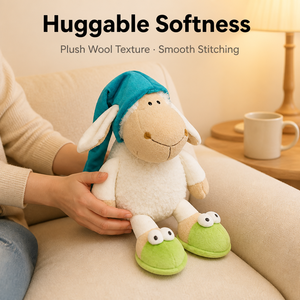 Soft PP Cotton Filled Plush Animal Toy Set with Sleep Accessory and Gift Box
