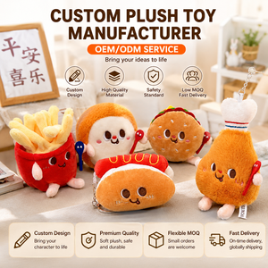 Custom Food Plush Keychain Wholesale OEM