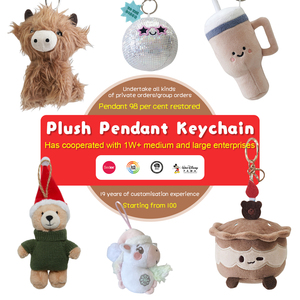 Custom Mini Soft Moose Plush Keychain Canadian Souvenir