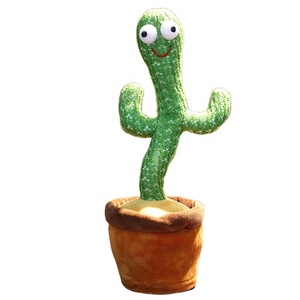 Dancing Cactus Plush Toy Shake with Song & Dance Gift Lighting
