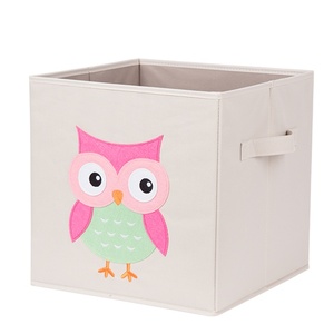Foldable Kids Embroidery Storage Box Toy Organizer